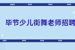 毕节招聘少儿街舞老师/5-9K/贵州演化信息技术有限公司